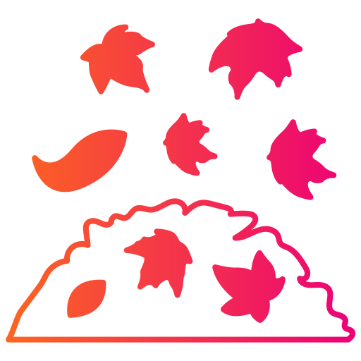 tas de feuilles Icône gratuit