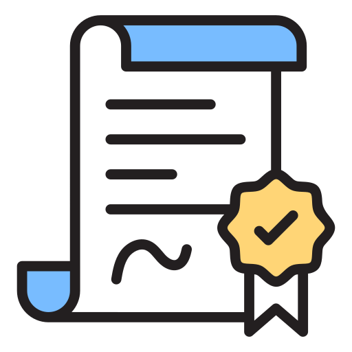 certificado icono gratis