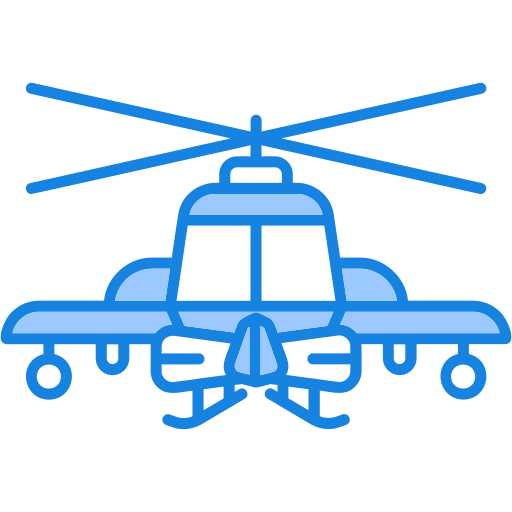 helicóptero apache icono gratis