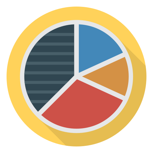 gráfico circular icono gratis