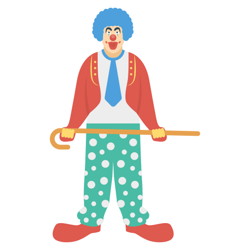 Clown Dinosoft Flat icon