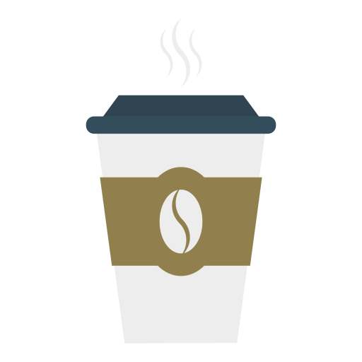 Coffee Dinosoft Flat icon