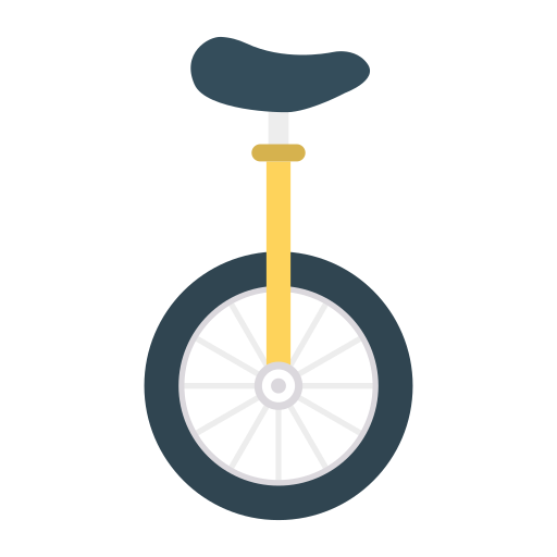 Unicycle Dinosoft Flat icon