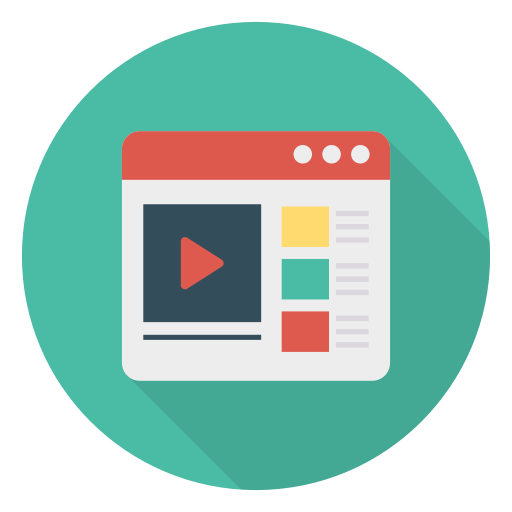 Vídeo grátis ícone