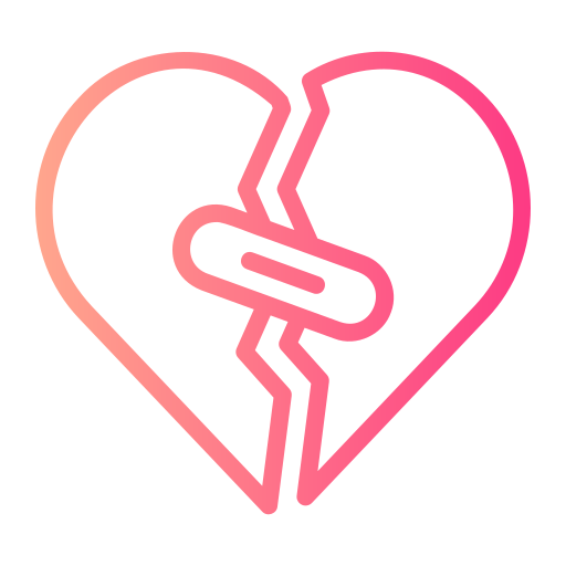 coeur brisé Icône gratuit coeur brisé Icône gratuit