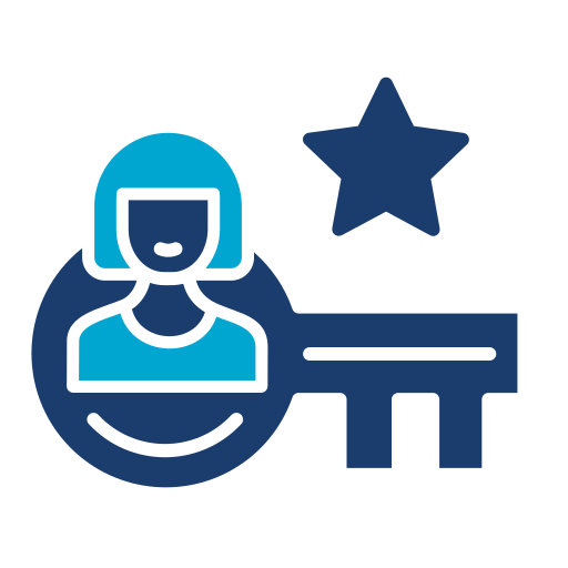 persona clave icono gratis