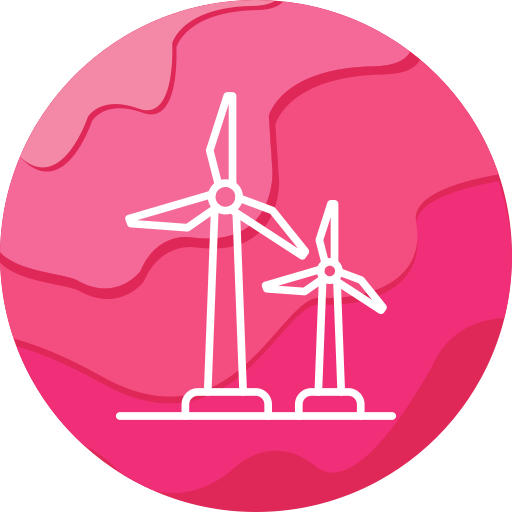 energía eólica icono gratis