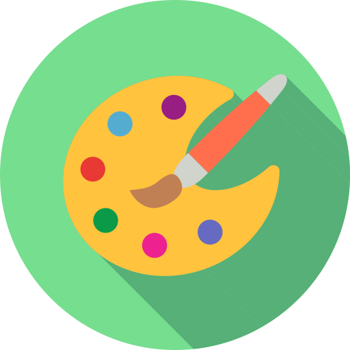 paleta de colores icono gratis