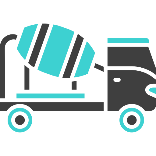 camión mezclador icono gratis