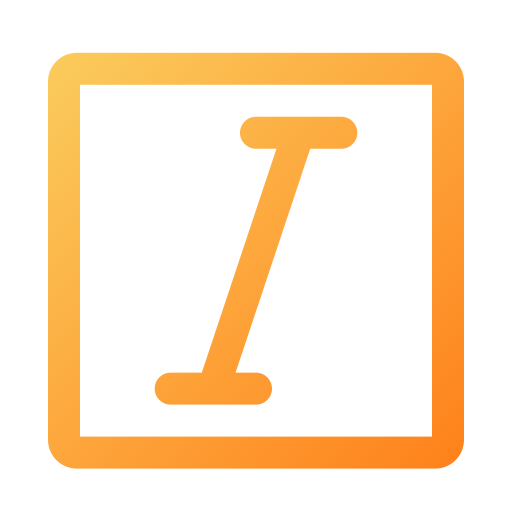 itálico icono gratis