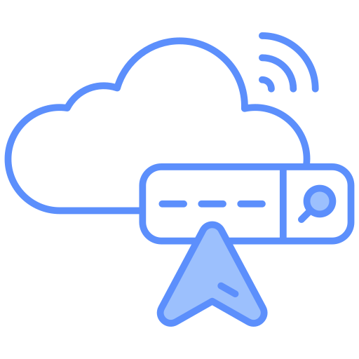 búsqueda en la nube icono gratis