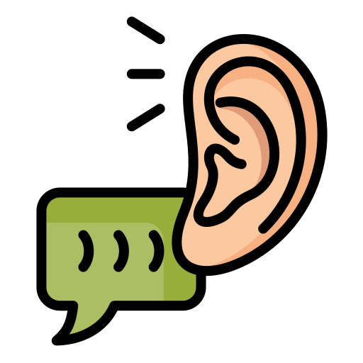 Active listening - Free icons