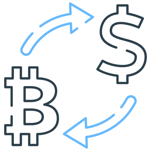 Crypto exchange free icon