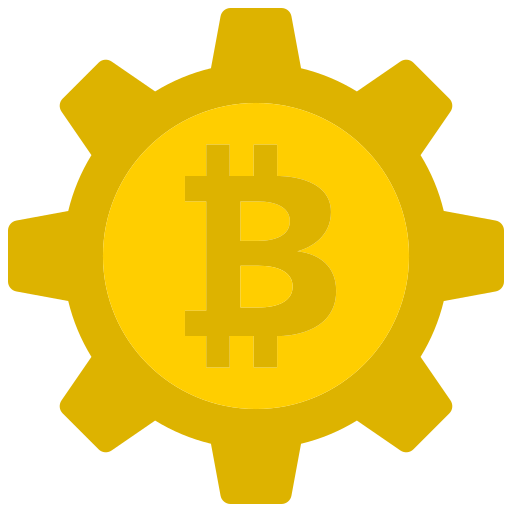 Bitcoin gear free icon Bitcoin gear free icon
