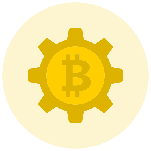 Bitcoin gear free icon