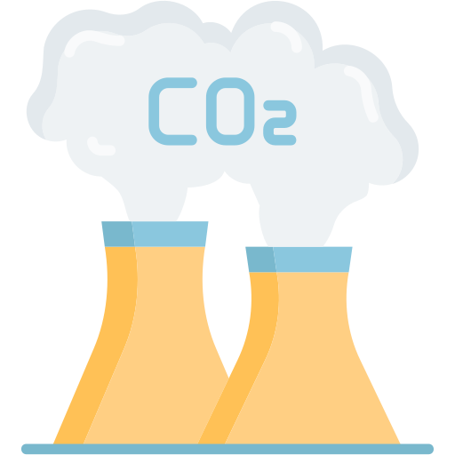 emisiones industriales icono gratis