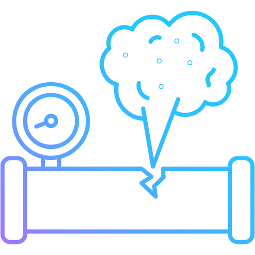 fuga de gas icono gratis