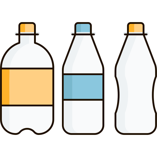 residuos plásticos icono gratis