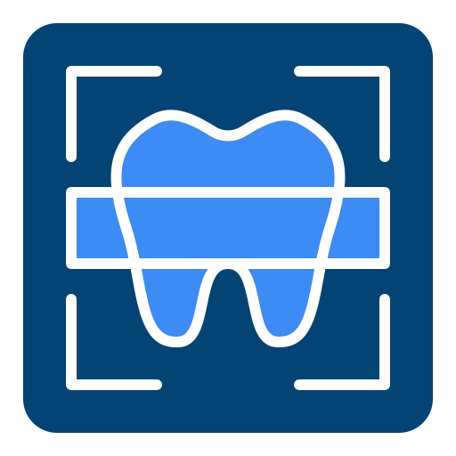 radiografía dental icono gratis