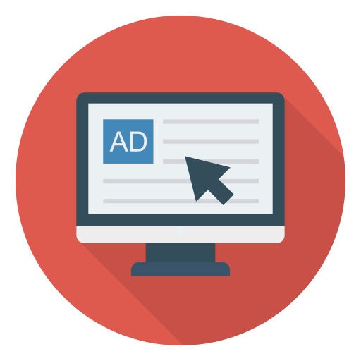 Online advertising - free icon