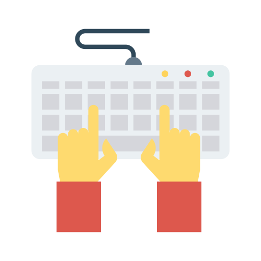 Typing - free icon