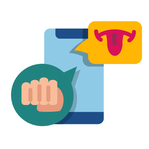 acoso cibernético icono gratis