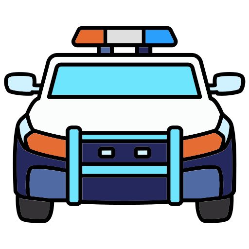 coche de policía icono gratis