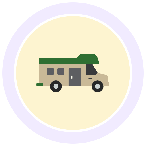 autocaravana icono gratis