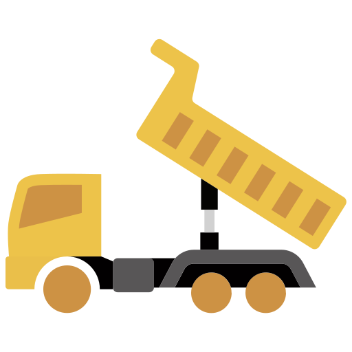 camión volquete icono gratis
