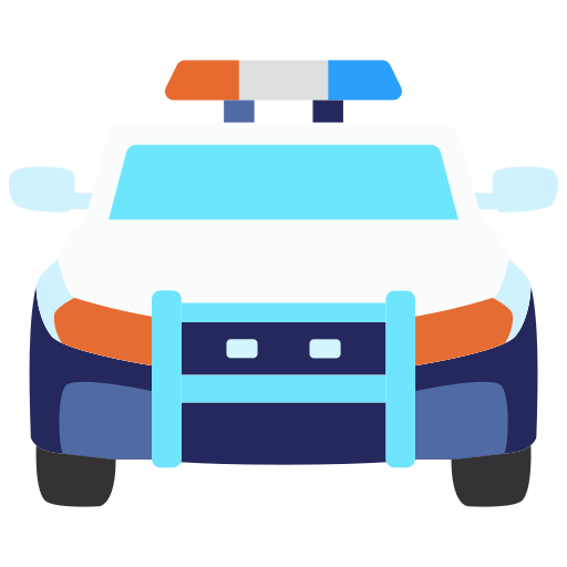 coche de policía icono gratis