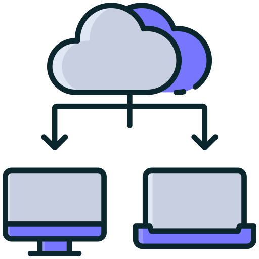 computación en la nube icono gratis