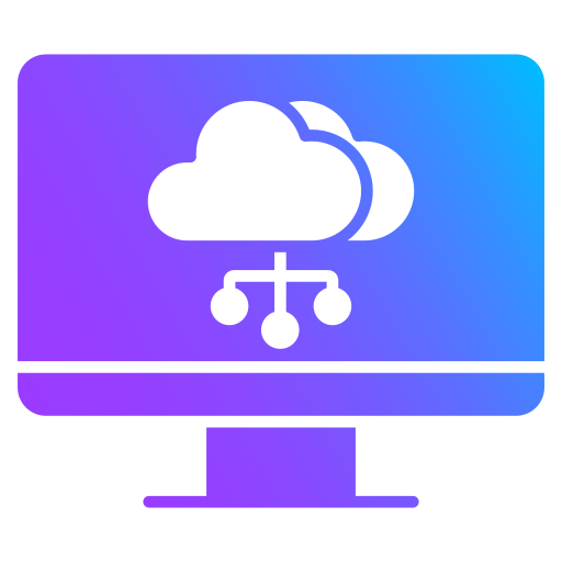 computación en la nube icono gratis