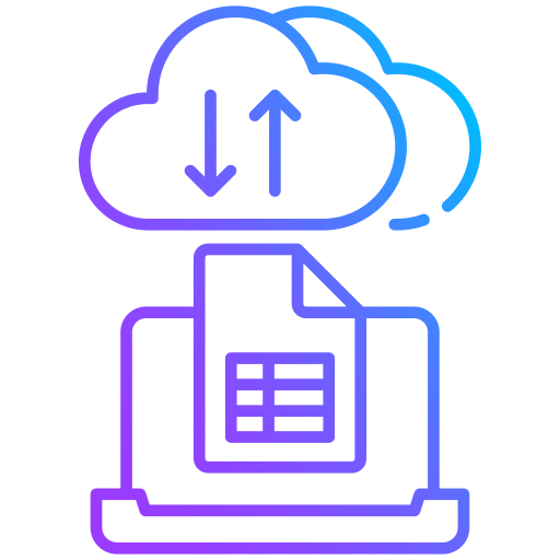 transferencia de datos icono gratis