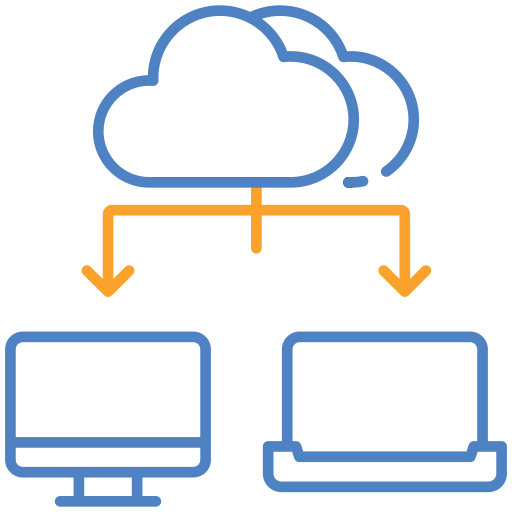 computación en la nube icono gratis