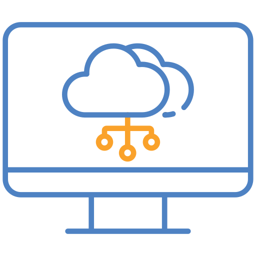 computación en la nube icono gratis