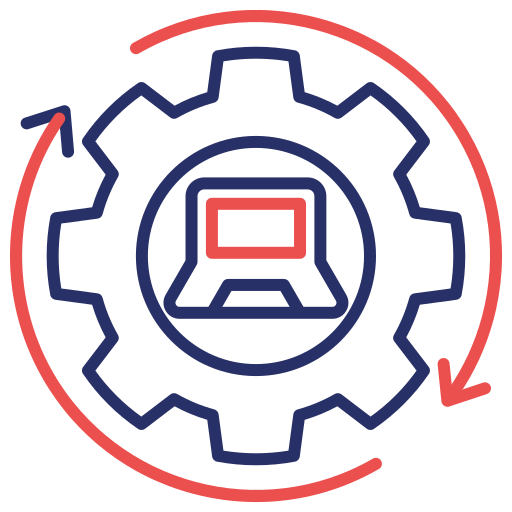 proceso de trabajo icono gratis