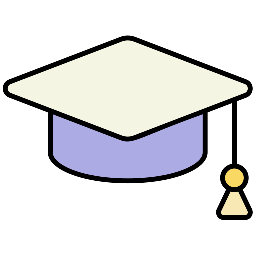 gorro de graduación icono gratis