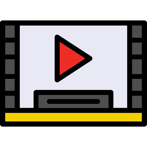 reproductor de video icono gratis