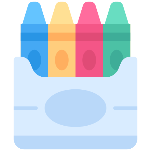 lápices de color icono gratis