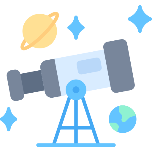 telescopio icono gratis