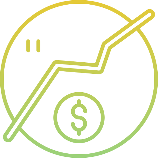 recesión icono gratis