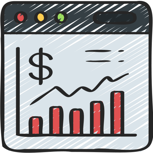 inversión en línea icono gratis