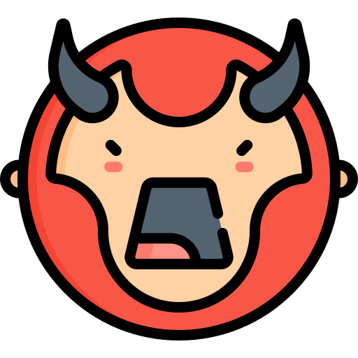 성난 무료 아이콘