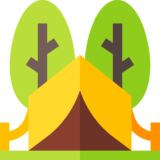 Tent Basic Straight Flat icon