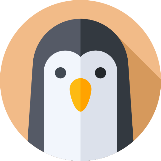 Penguin Flat Circular Flat icon