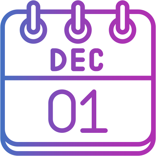 1 de diciembre icono gratis