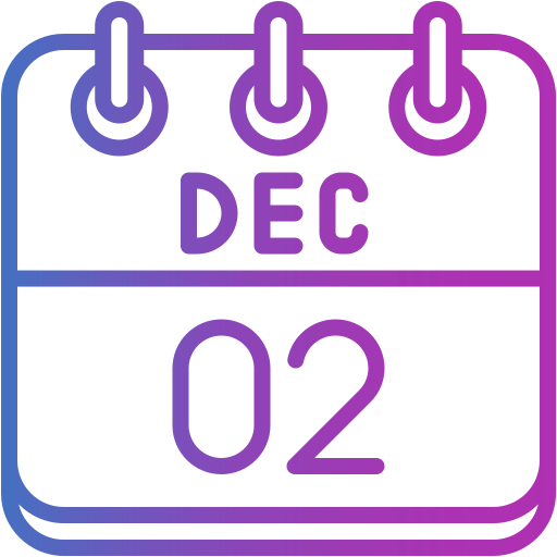 2 de diciembre icono gratis