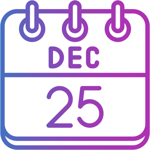 25 de diciembre icono gratis