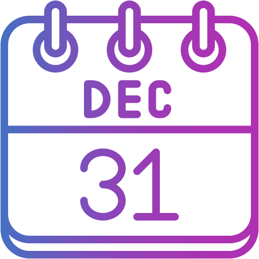 31 de diciembre icono gratis