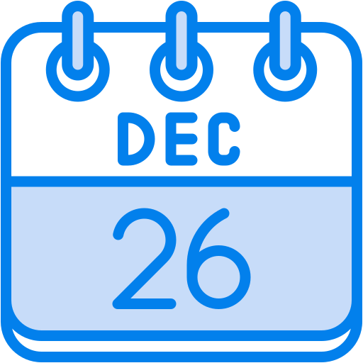 26 de diciembre icono gratis